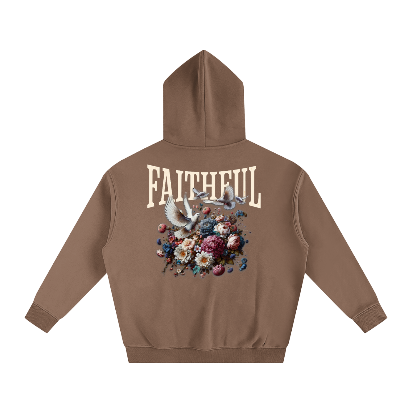 Faithful Oversized Cotton Fleeced Hoodie