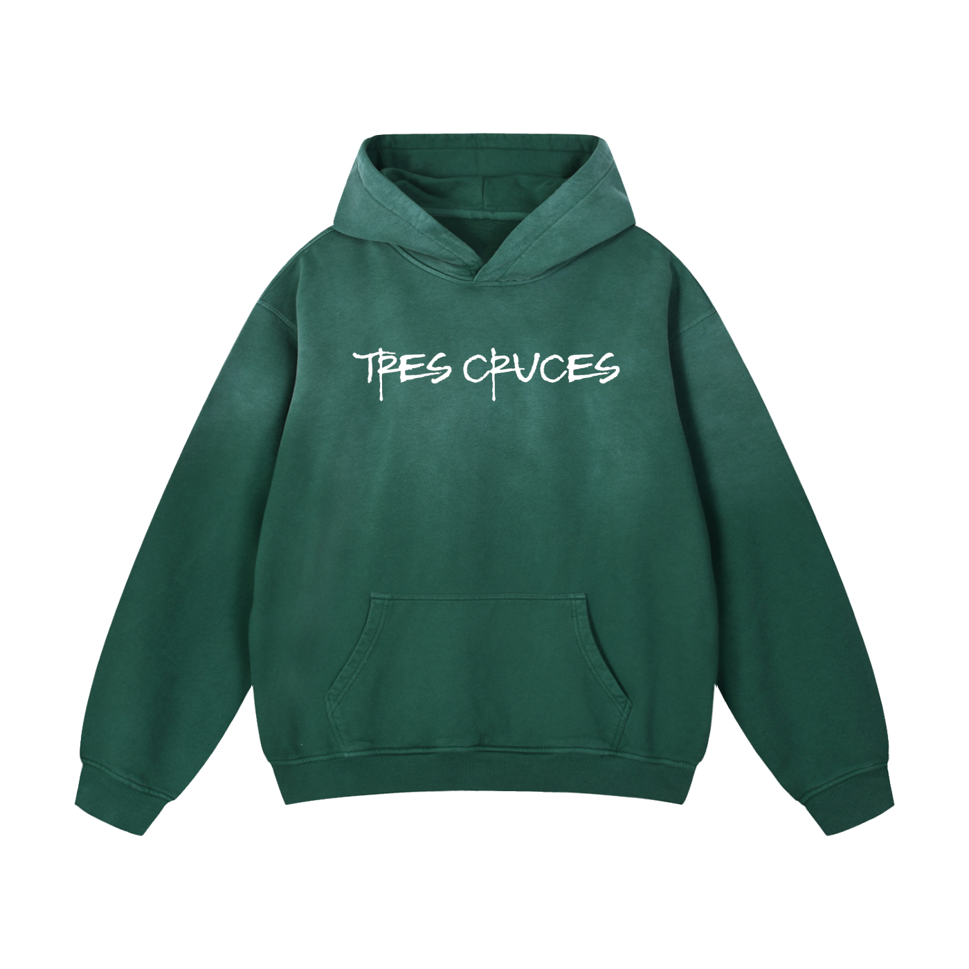 Tres Cruces Heavyweight Sunfade Oversized Hoodie