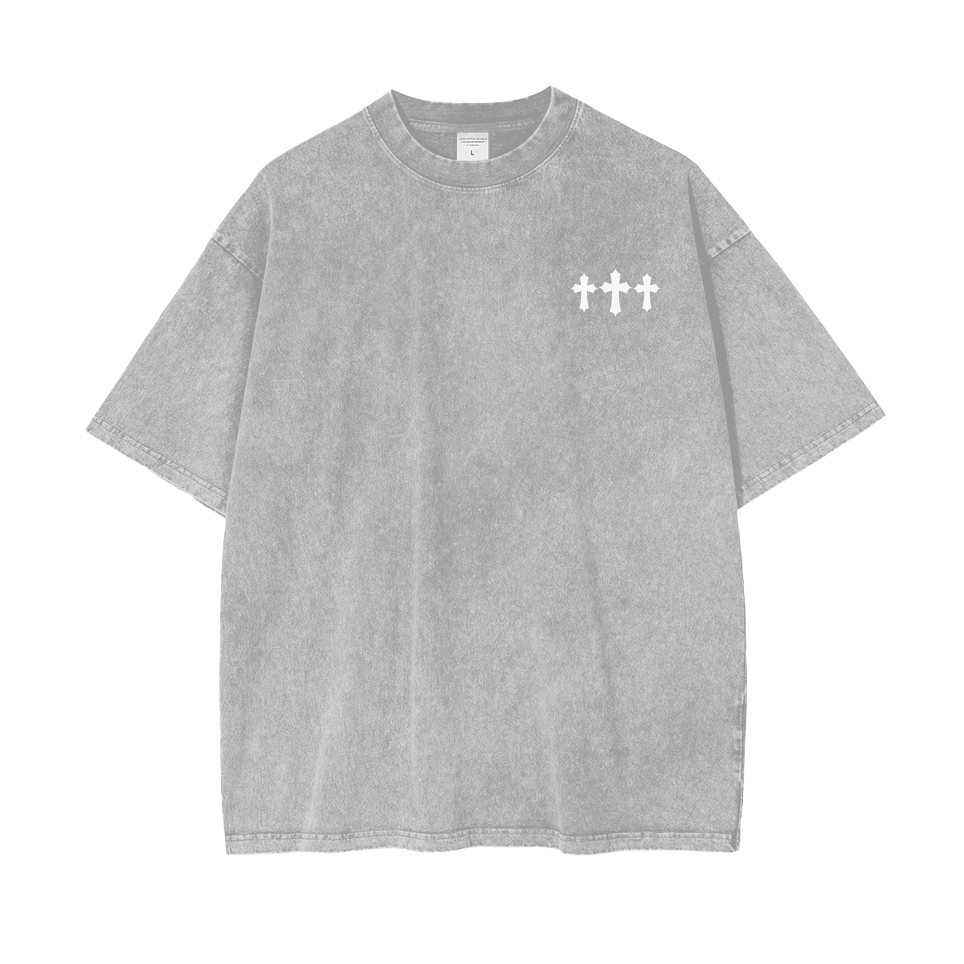 God Is All I Need Oversized Snow Washed Tee