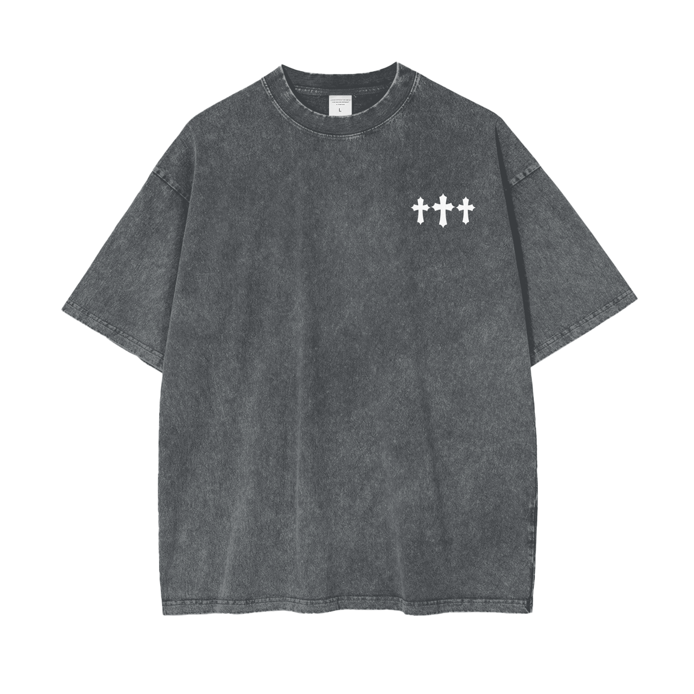 God Is All I Need Oversized Snow Washed Tee