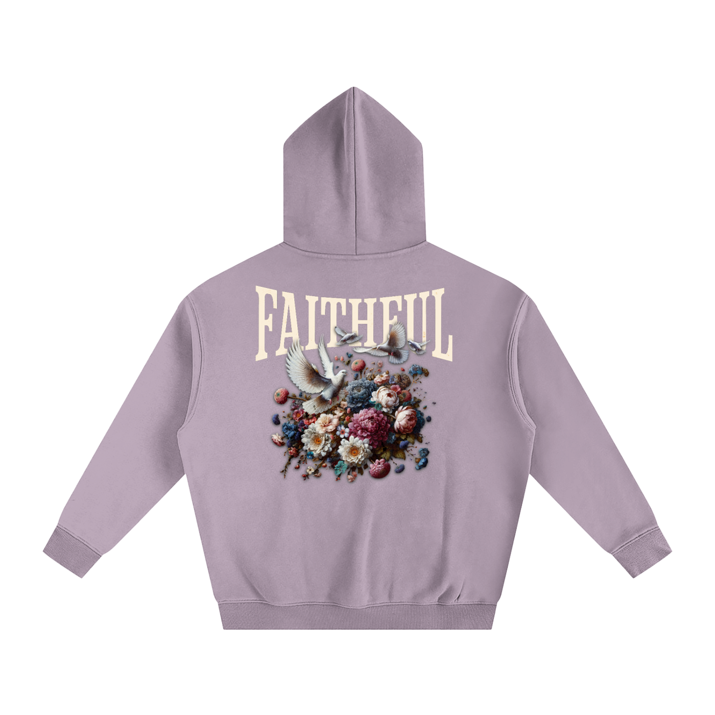 Faithful Oversized Cotton Fleeced Hoodie