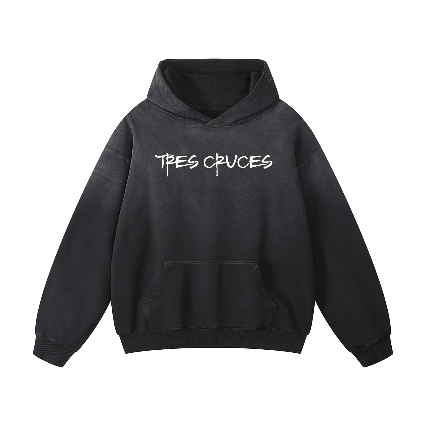 Tres Cruces Heavyweight Sunfade Oversized Hoodie