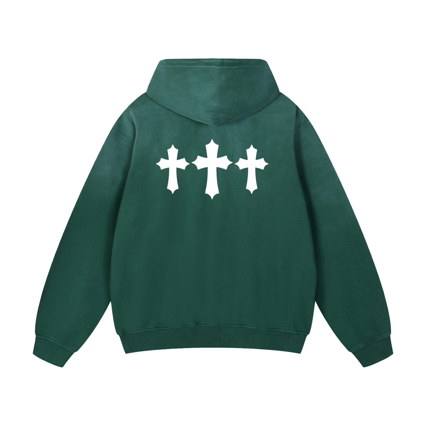 Tres Cruces Heavyweight Sunfade Oversized Hoodie