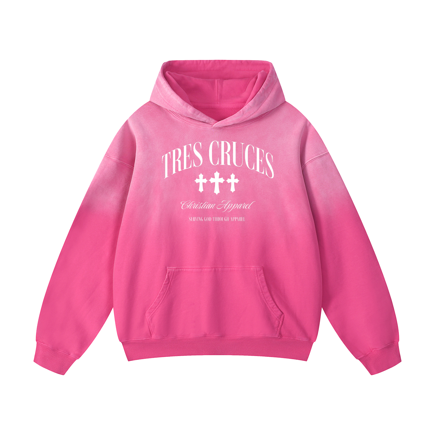 Tres Cruces Heavyweight Sunfade Oversized Hoodie