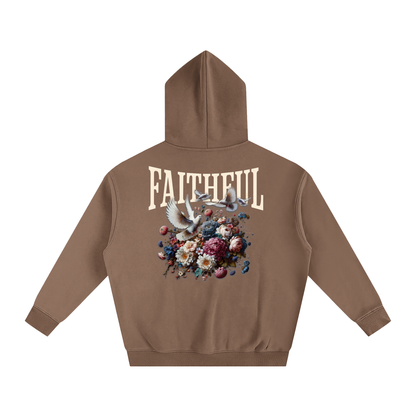 Faithful Oversized Cotton Fleeced Hoodie
