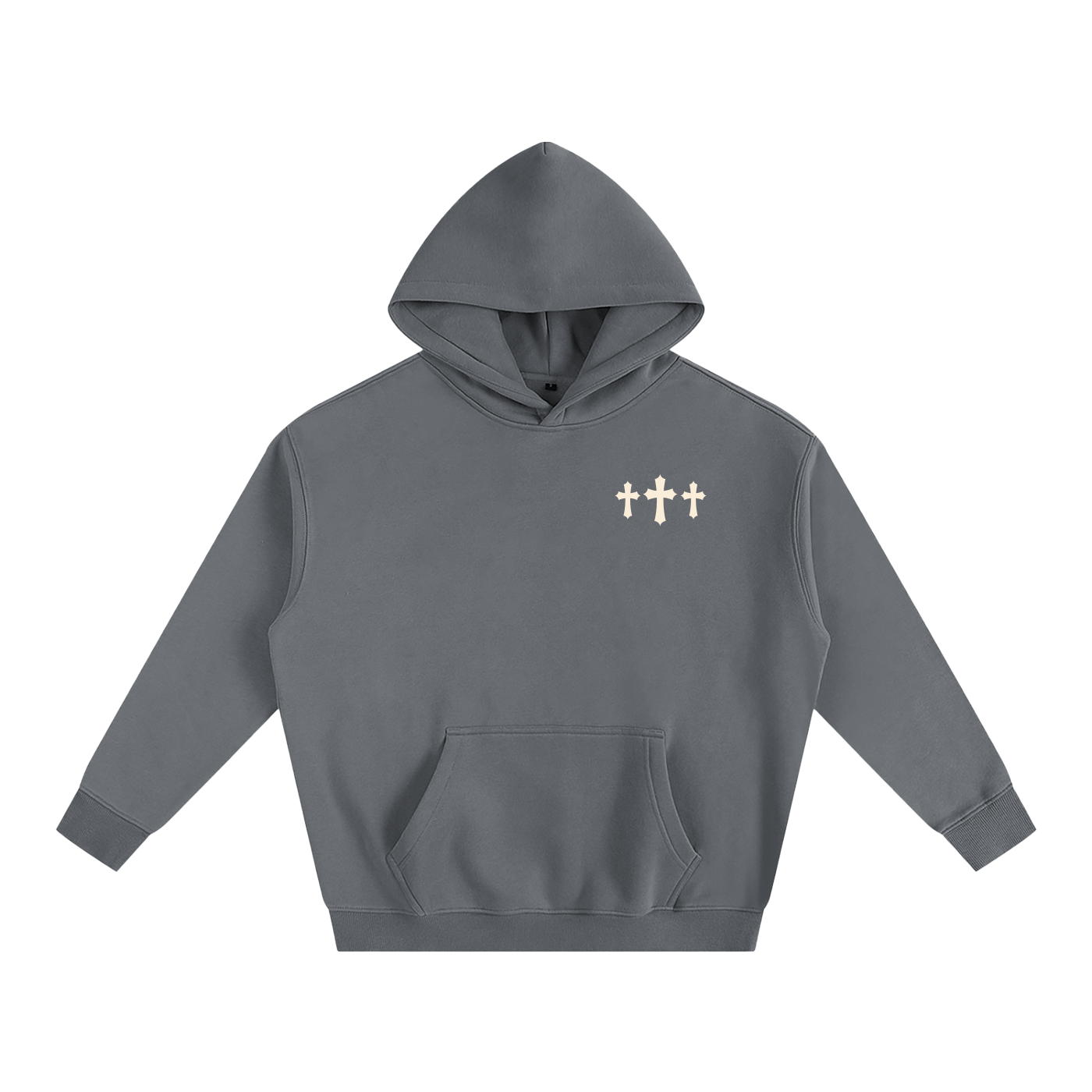 Faithful Oversized Cotton Fleeced Hoodie