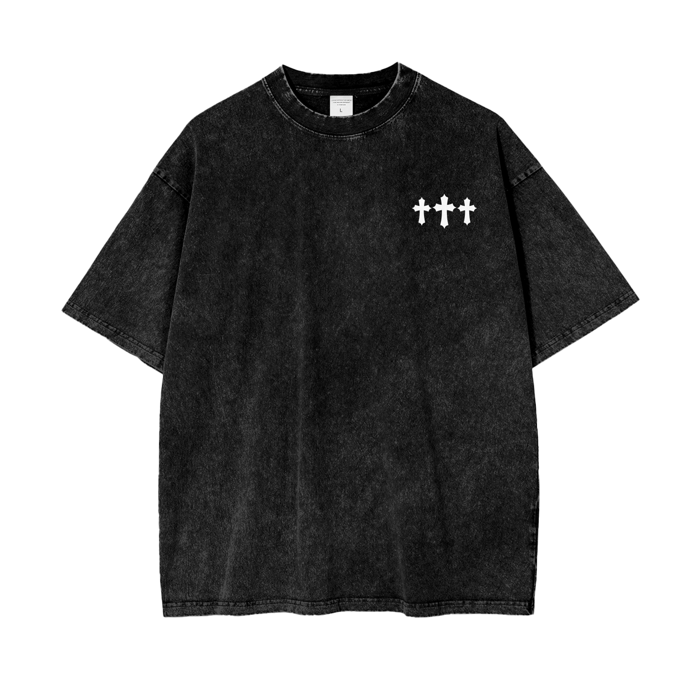 God Is All I Need Oversized Snow Washed Tee