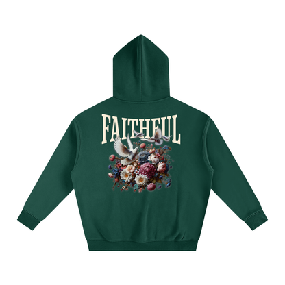 Faithful Oversized Cotton Fleeced Hoodie