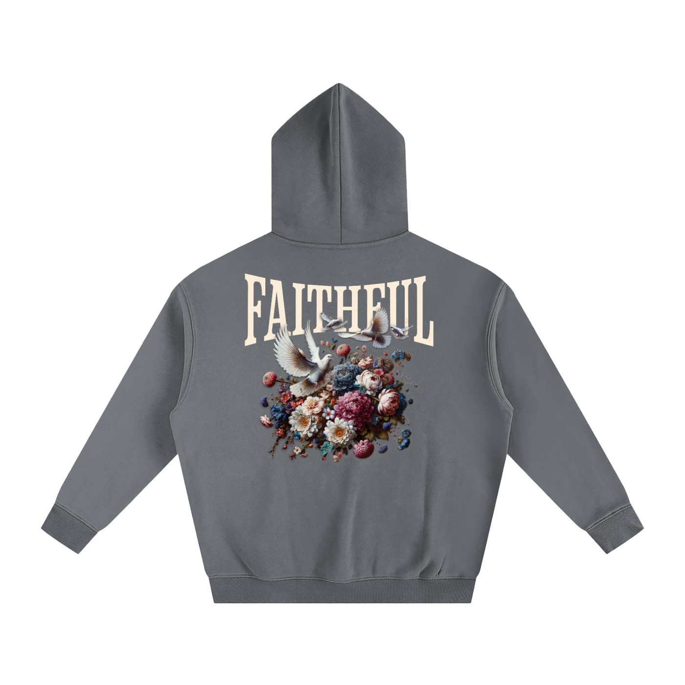 Faithful Oversized Cotton Fleeced Hoodie