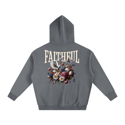 Faithful Oversized Cotton Fleeced Hoodie