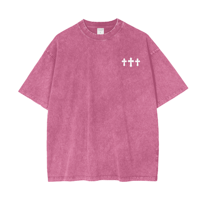 God Is All I Need Oversized Snow Washed Tee