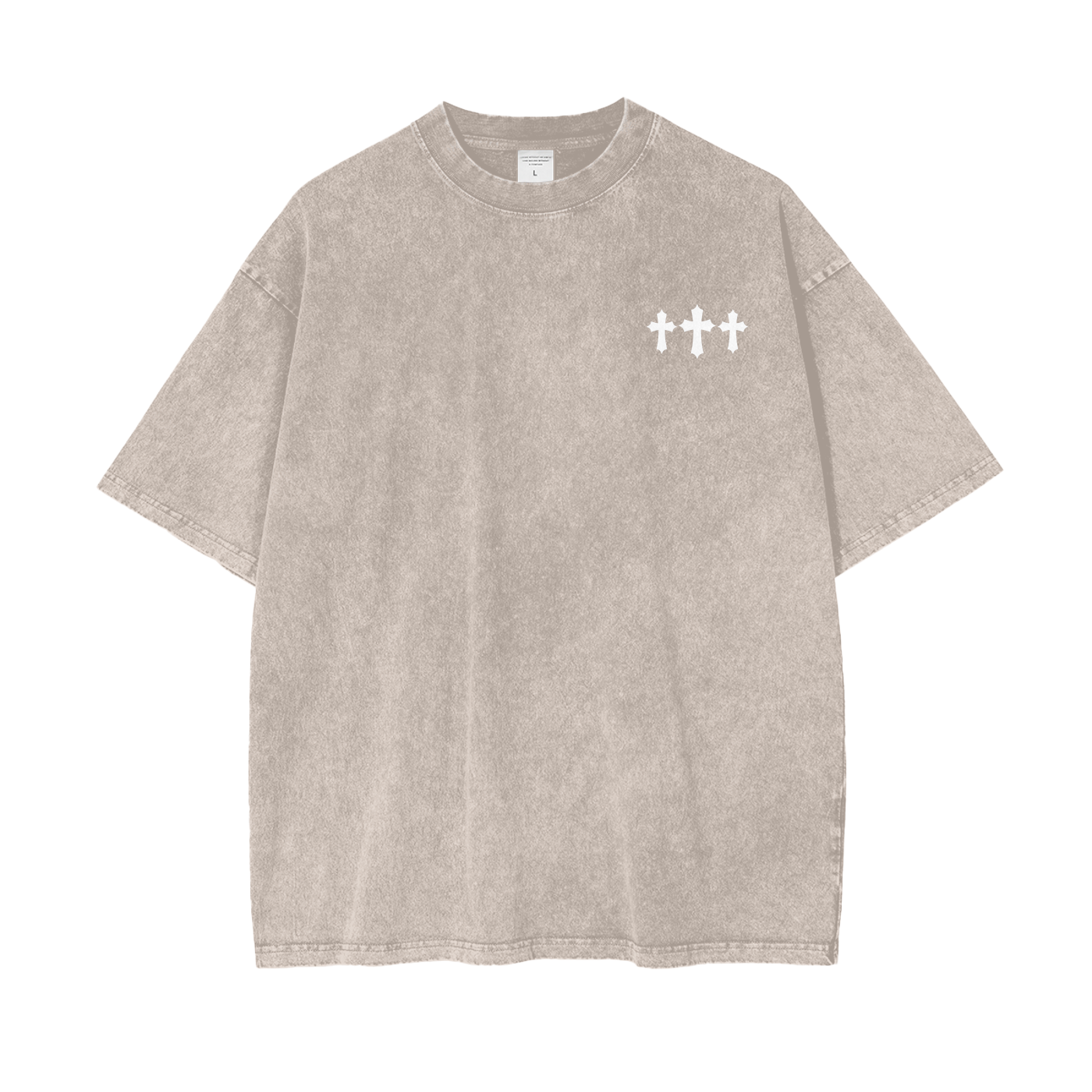 God Is All I Need Oversized Snow Washed Tee