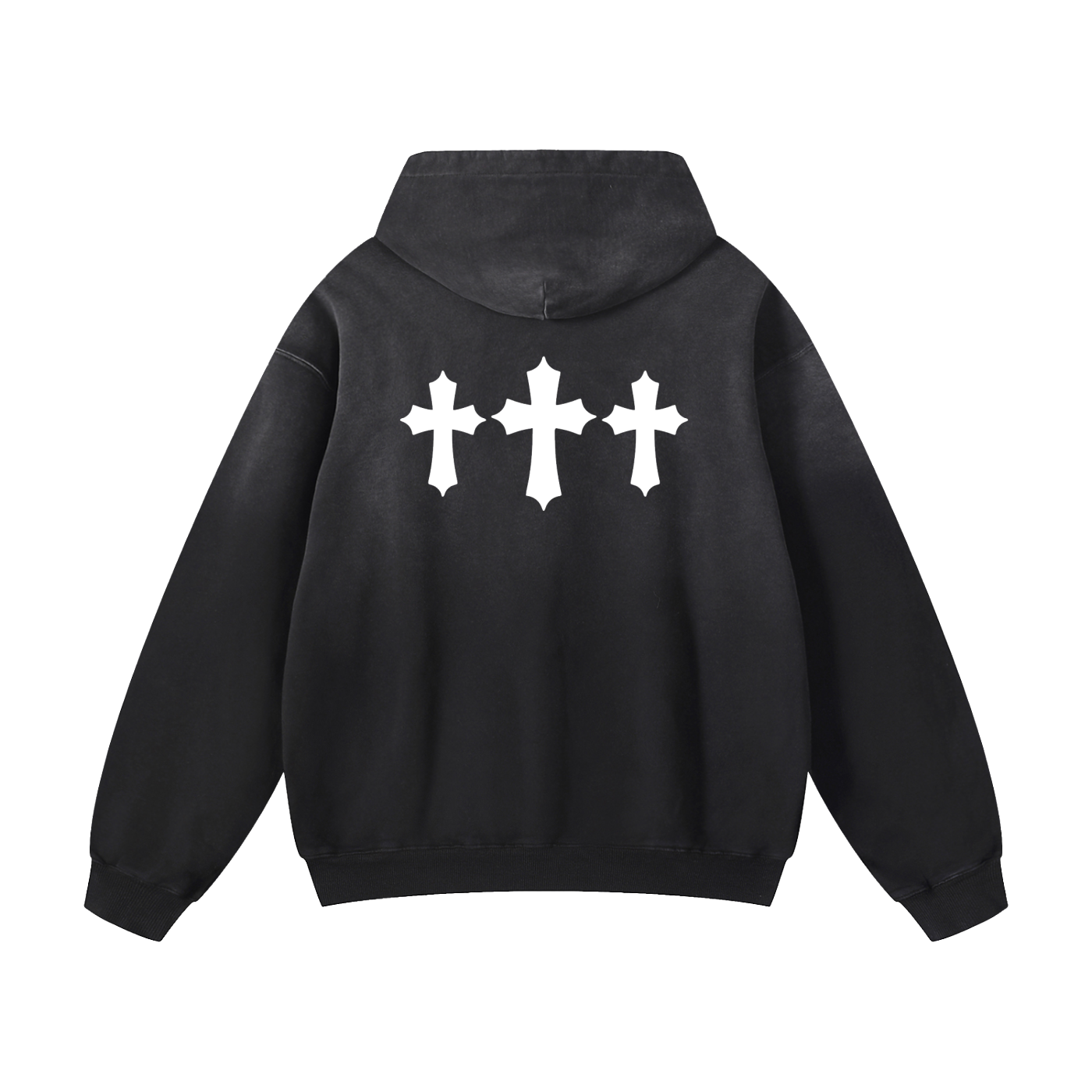 Tres Cruces Heavyweight Sunfade Oversized Hoodie