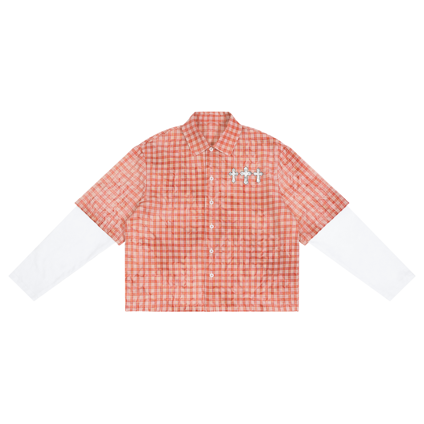 God Is All I Need Vintage Plaid Sleeved Shirt