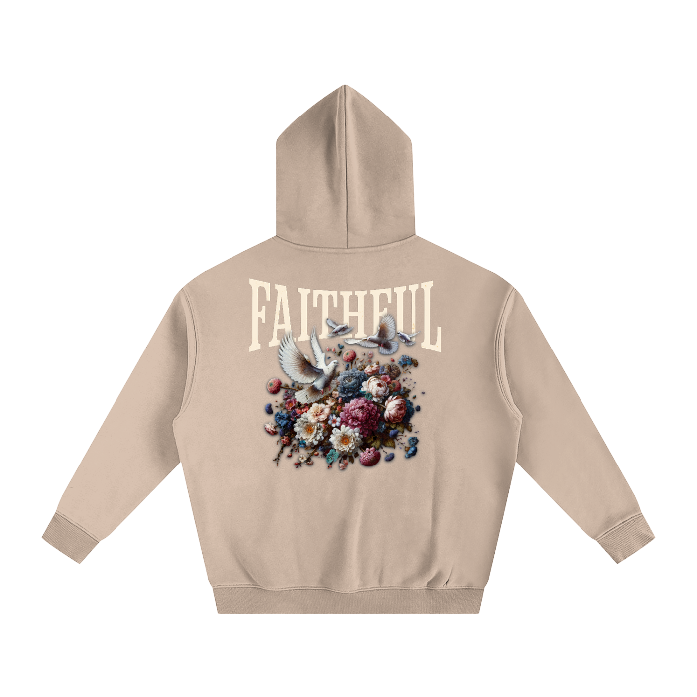 Faithful Oversized Cotton Fleeced Hoodie