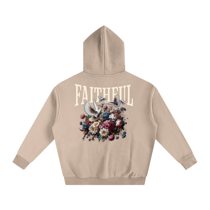Faithful Oversized Cotton Fleeced Hoodie