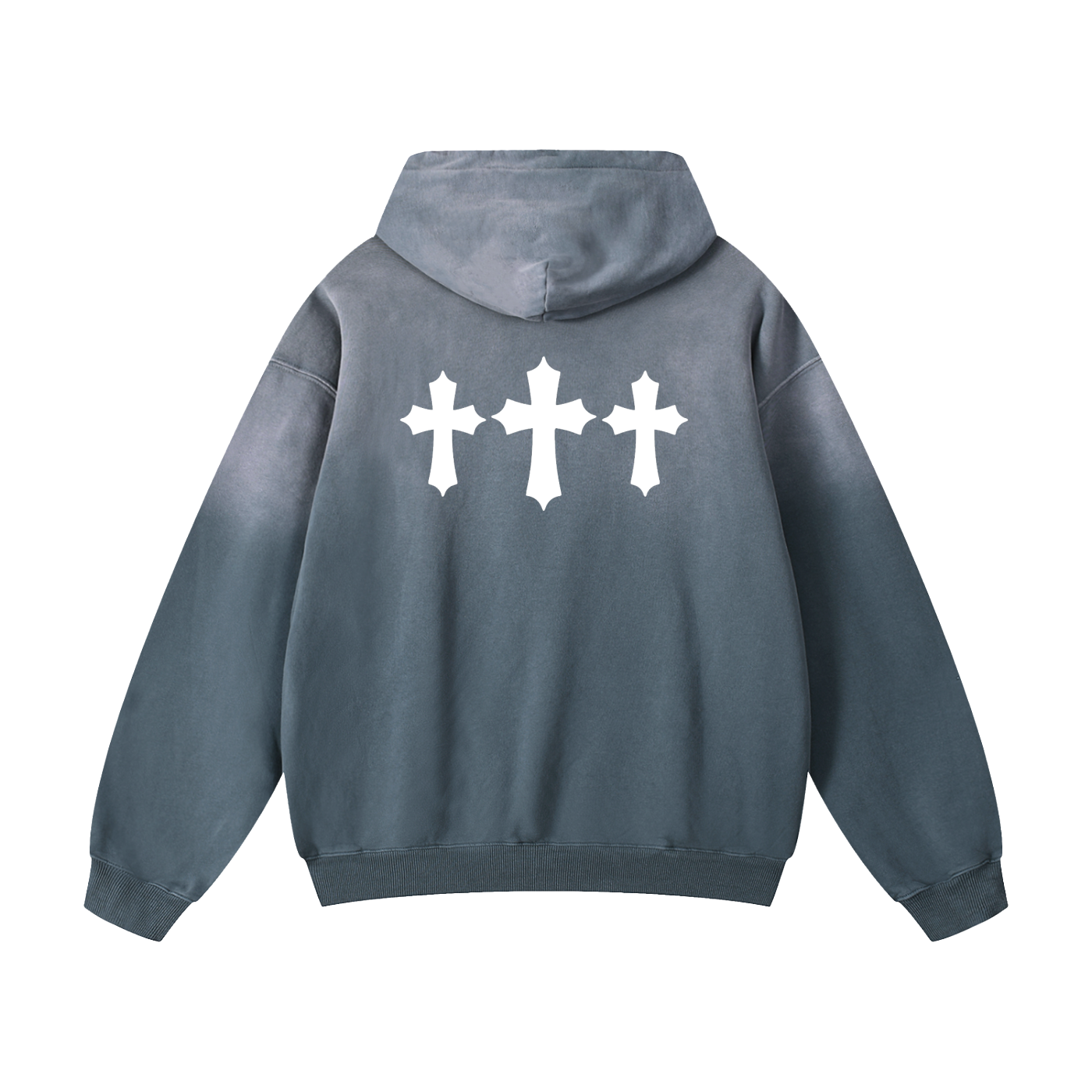 Tres Cruces Heavyweight Sunfade Oversized Hoodie