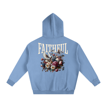 Faithful Oversized Cotton Fleeced Hoodie