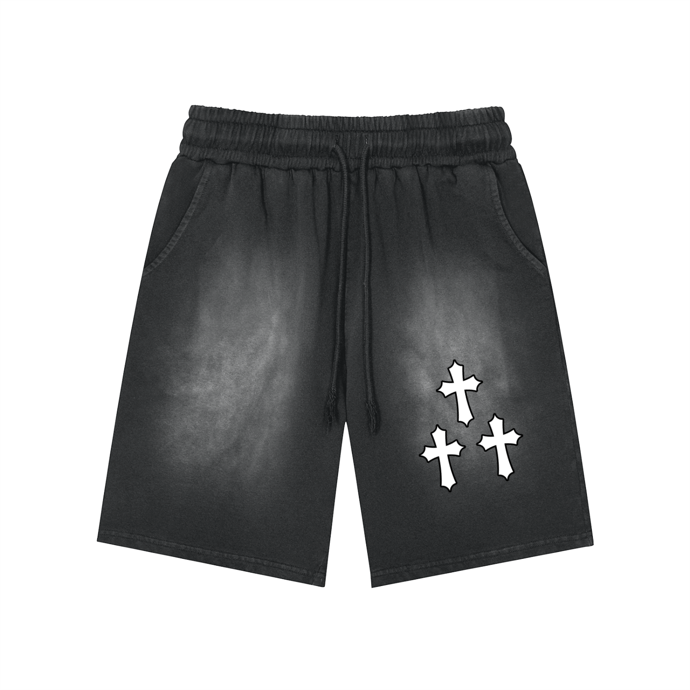Tres Cruces Acid Wash Shorts