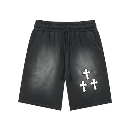 Tres Cruces Acid Wash Shorts