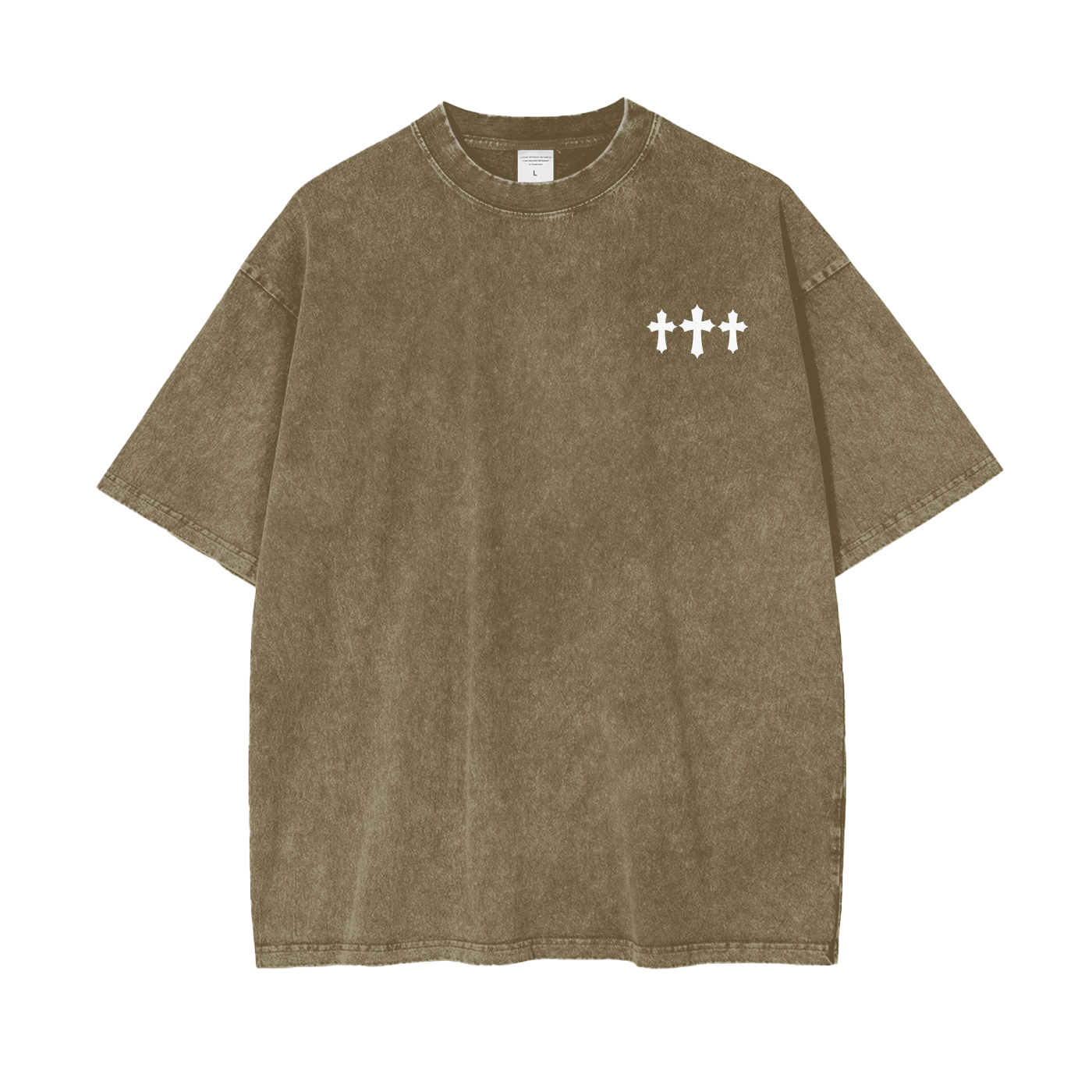 God Is All I Need Oversized Snow Washed Tee