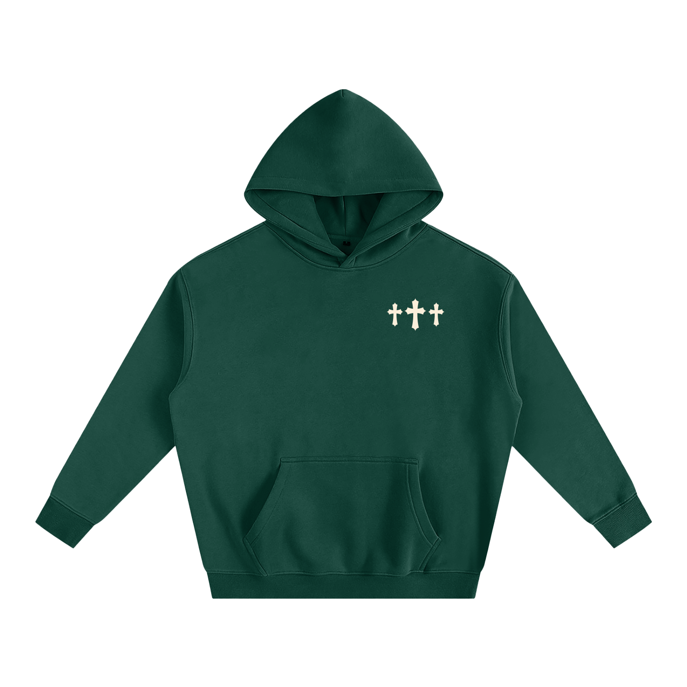 Faithful Oversized Cotton Fleeced Hoodie
