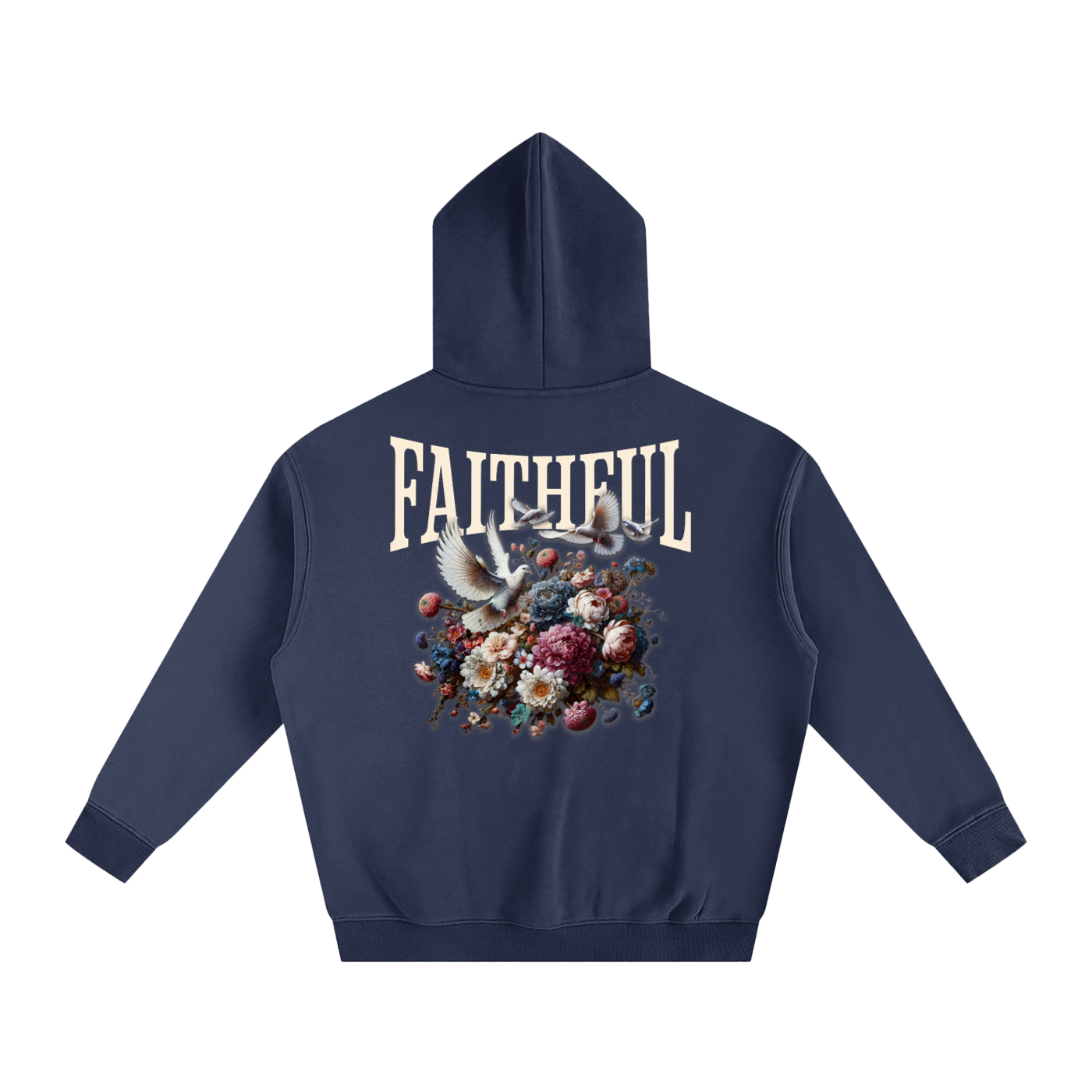 Faithful Oversized Cotton Fleeced Hoodie
