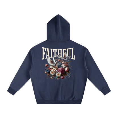 Faithful Oversized Cotton Fleeced Hoodie