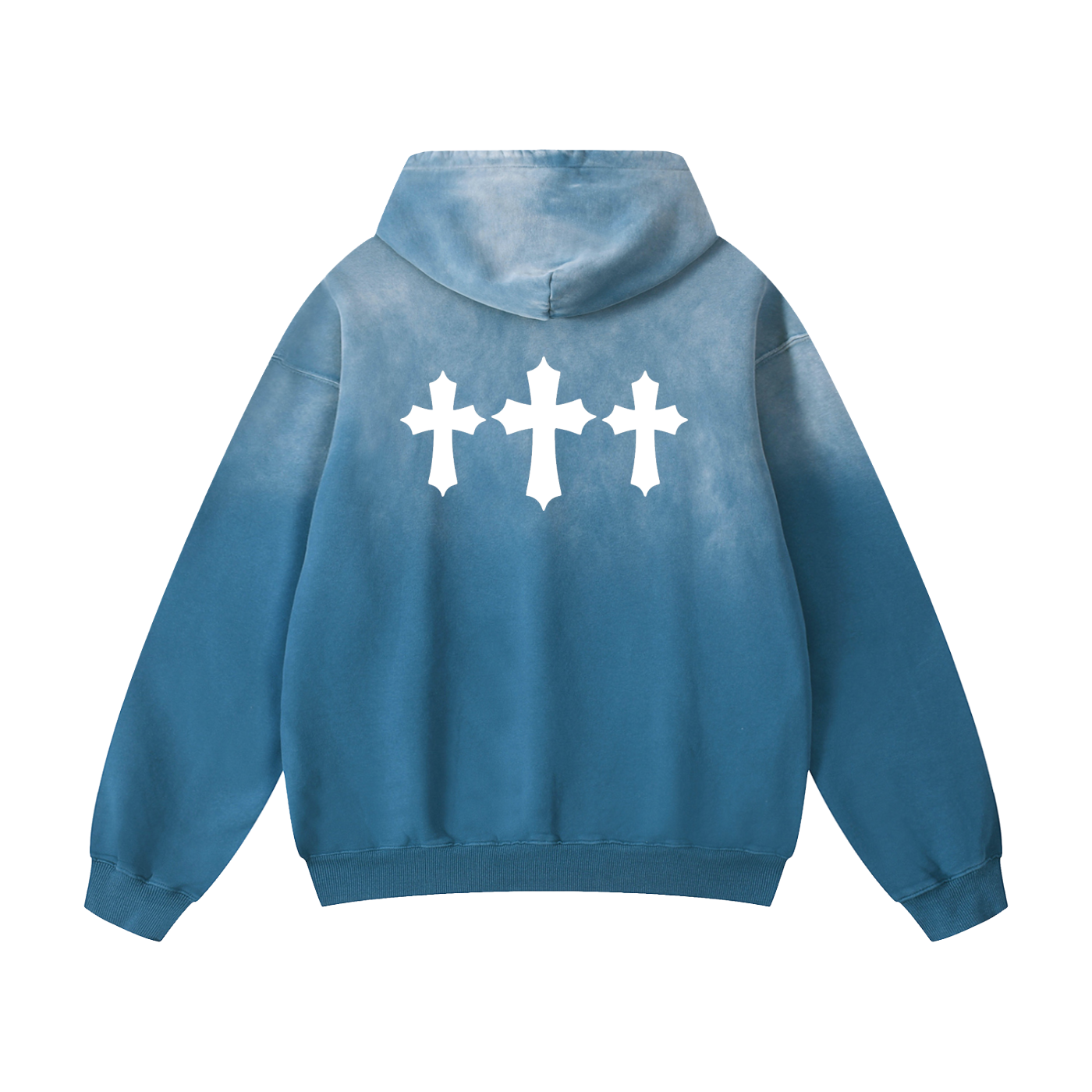 Tres Cruces Heavyweight Sunfade Oversized Hoodie